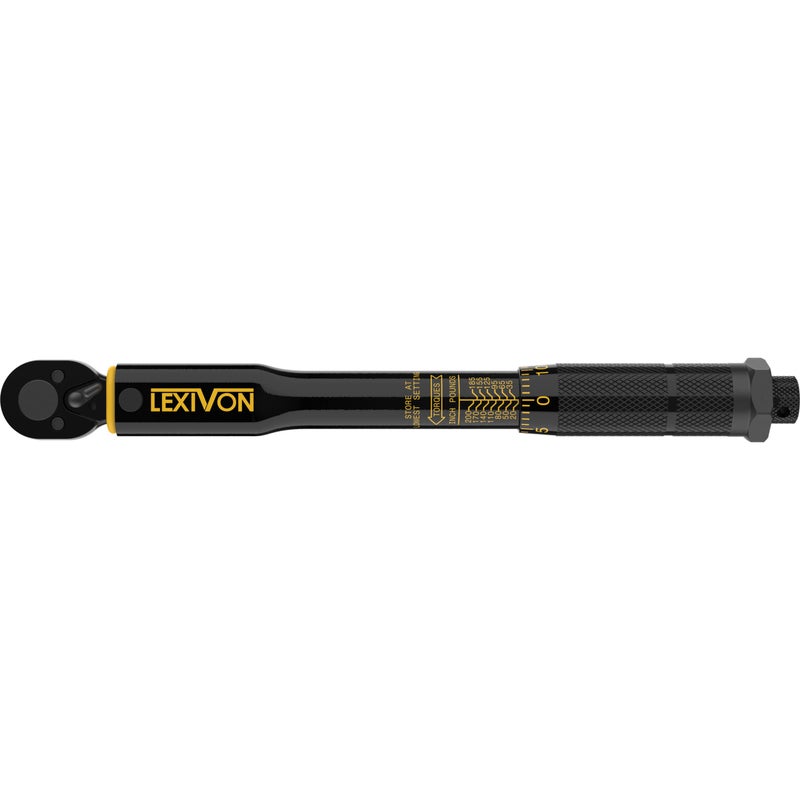 LEXIVON Inch Pound Torque Wrench 1/4-Inch Drive | 20~200 in-lb/2.26~22.6 Nm (LX-181) - Image 5